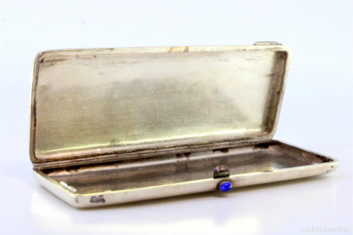 Antig&uuml;edades: Estuche para gafas, en color plata. - Foto 3