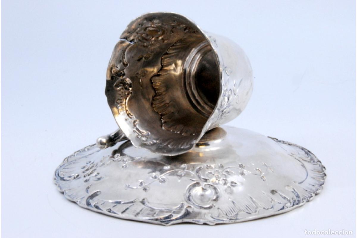 Antig&uuml;edades: taza de t&eacute; de plata - Foto 2