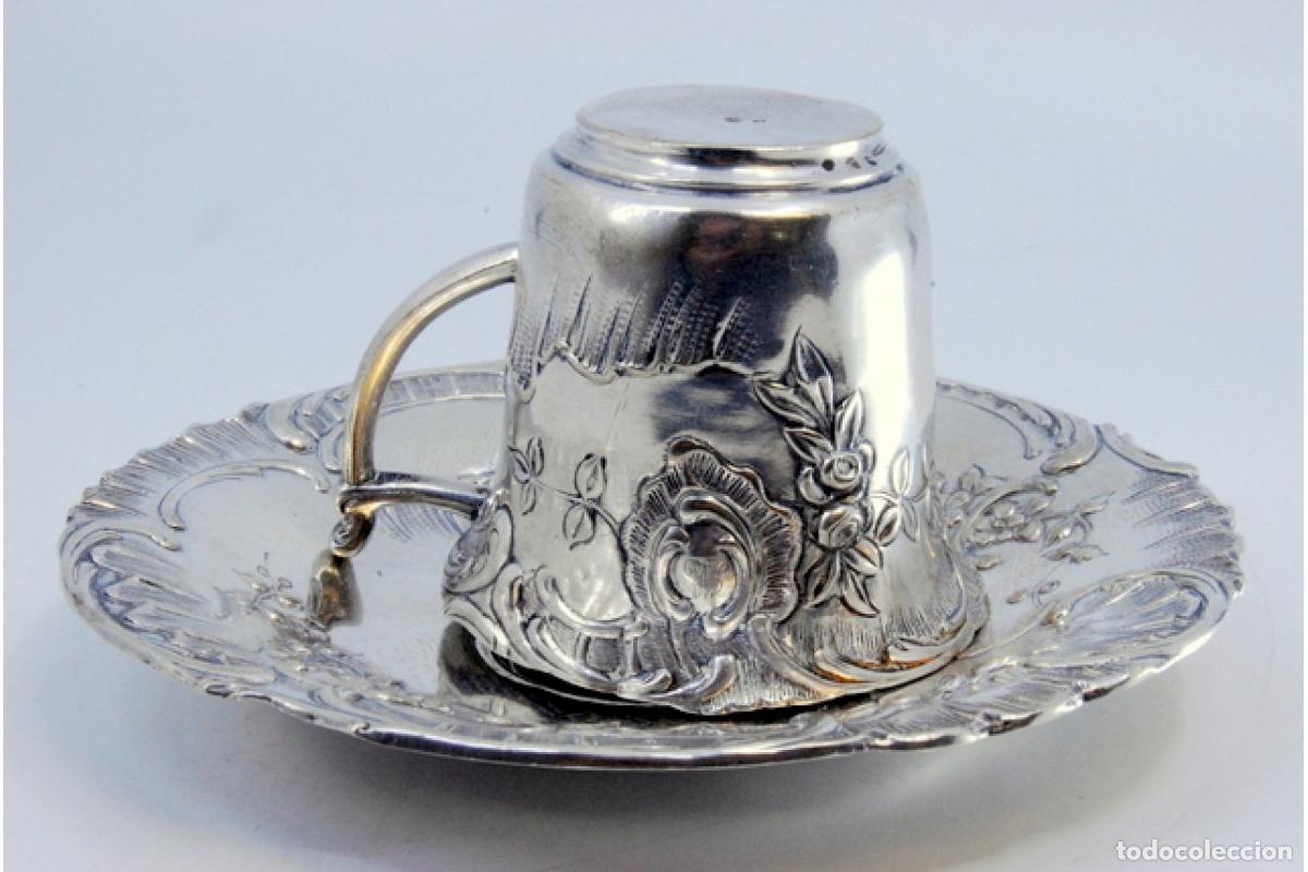 Antig&uuml;edades: taza de t&eacute; de plata - Foto 7