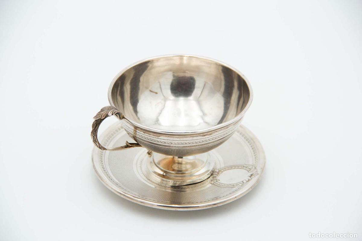 Antig&uuml;edades: taza de t&eacute; de plata - Foto 1
