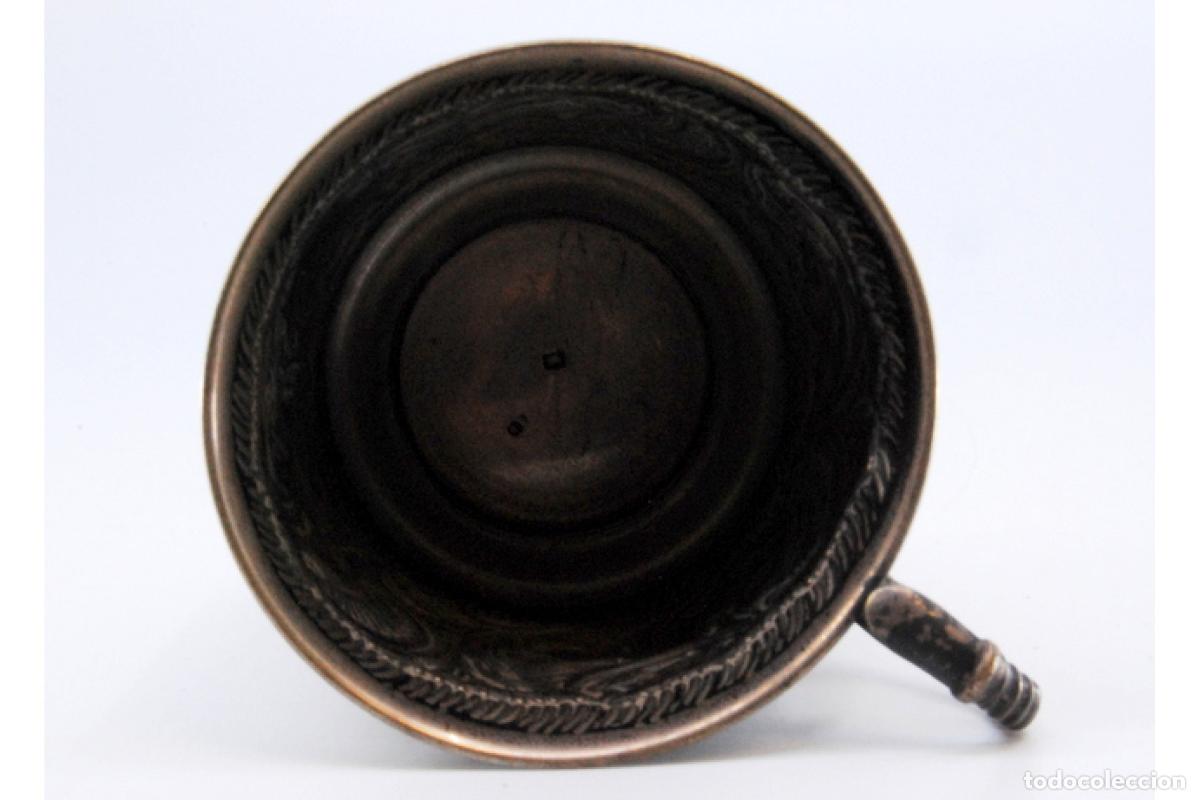 Antig&uuml;edades: taza de t&eacute; de plata - Foto 3