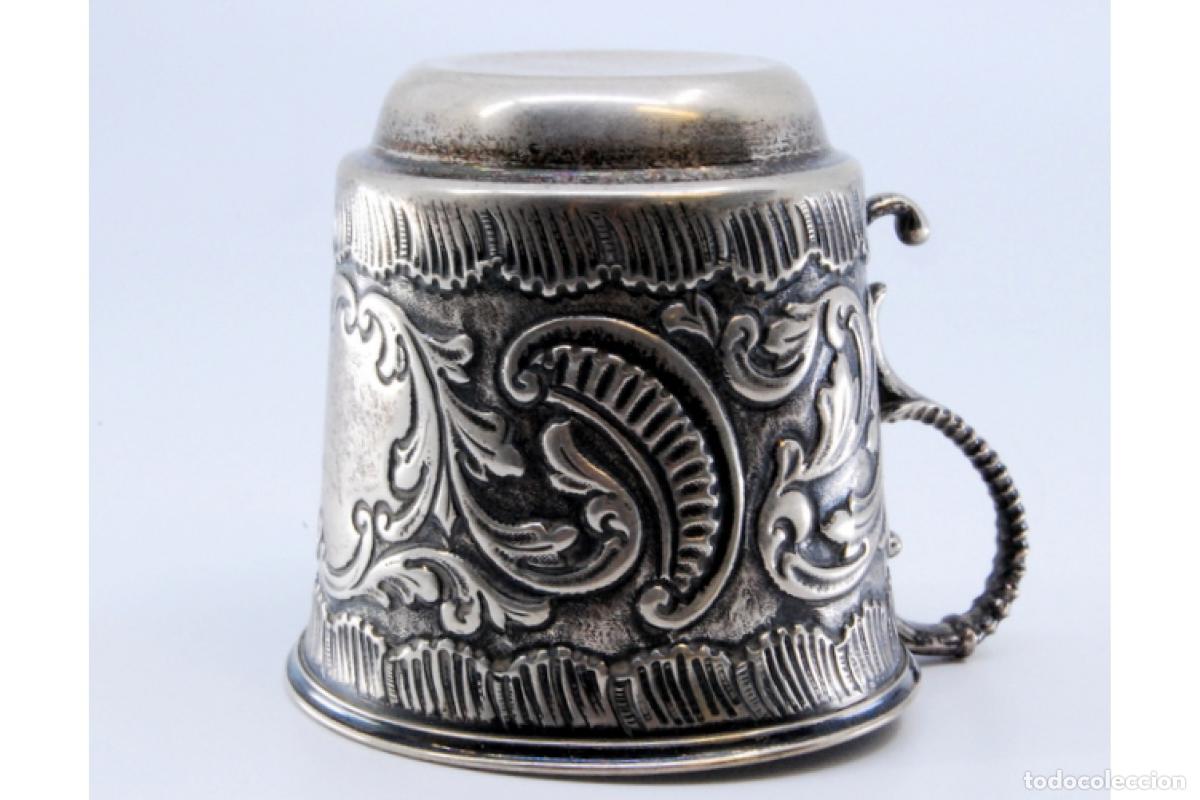 Antig&uuml;edades: taza de t&eacute; de plata - Foto 5