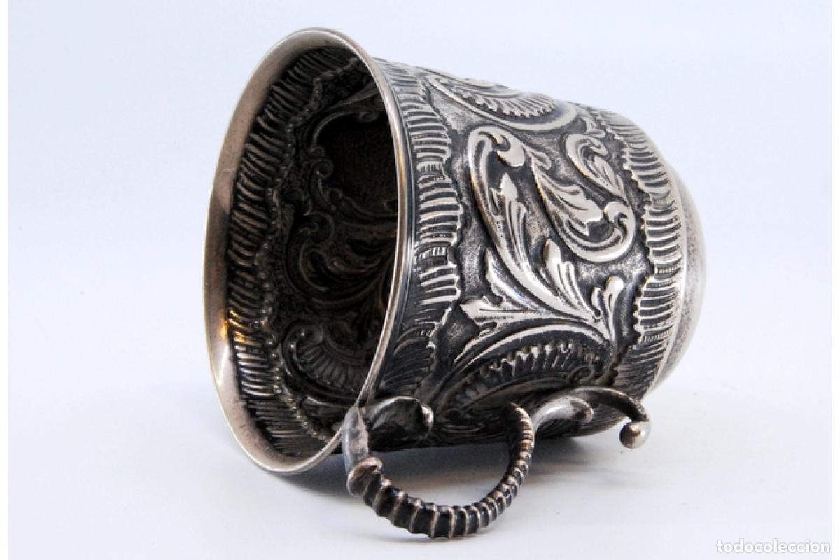 Antig&uuml;edades: taza de t&eacute; de plata - Foto 6