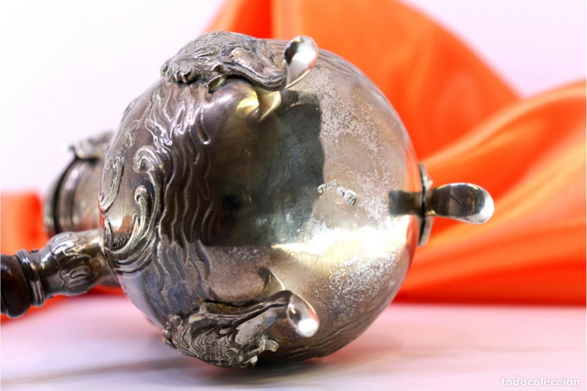 Antig&uuml;edades: chocolatera de plata - Foto 5