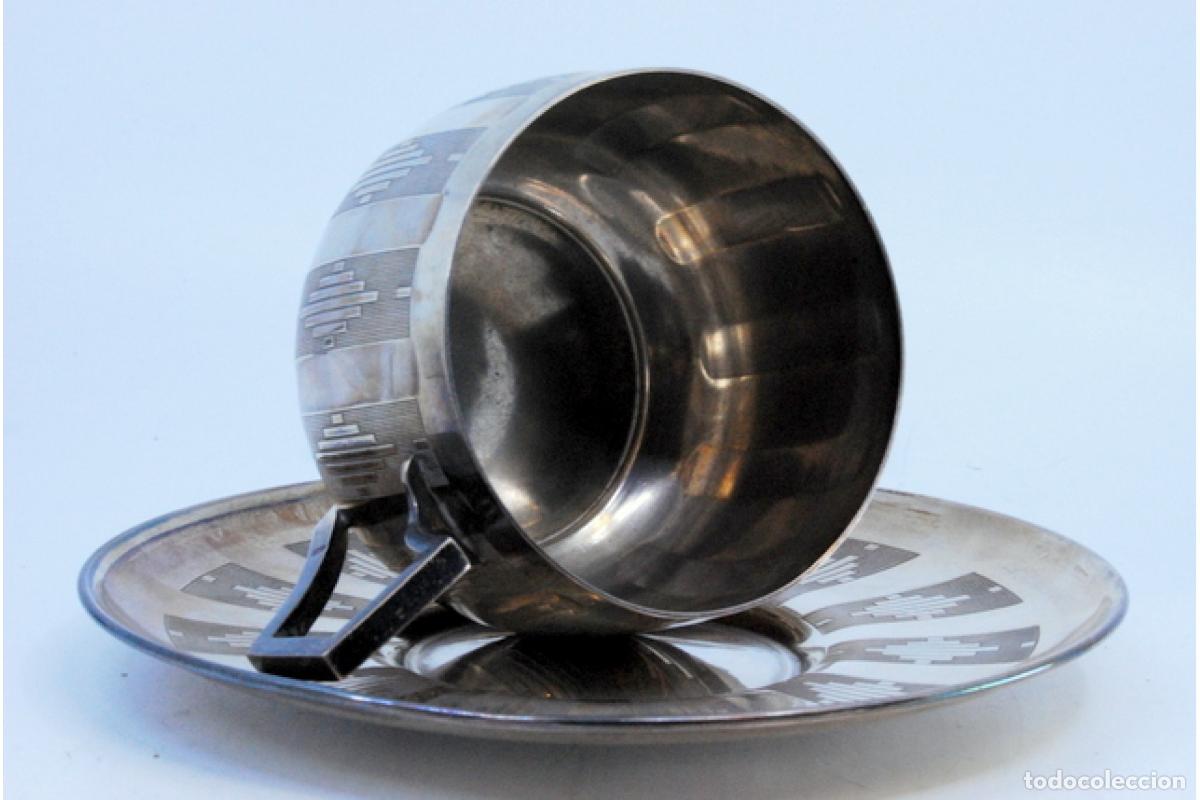 Antig&uuml;edades: taza de t&eacute; de plata - Foto 4