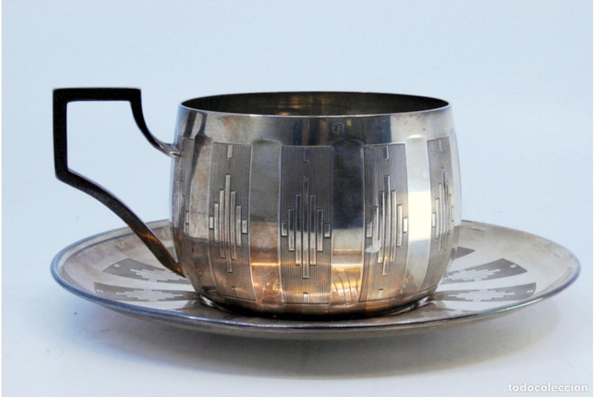 Antig&uuml;edades: taza de t&eacute; de plata - Foto 5