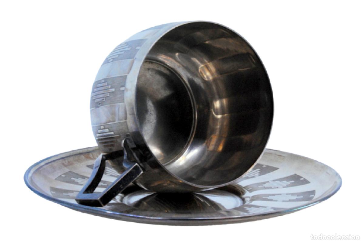 Antig&uuml;edades: taza de t&eacute; de plata - Foto 1