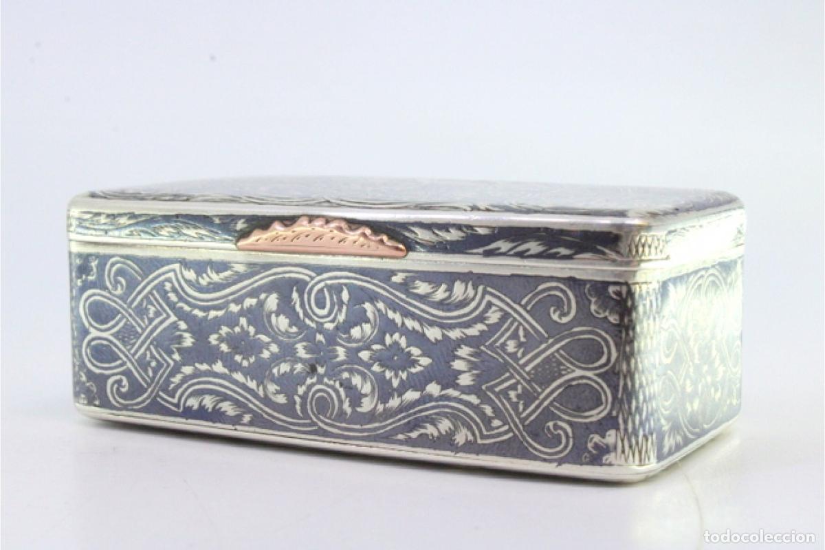 Antig&uuml;edades: Tabaquera, en plata - Foto 7