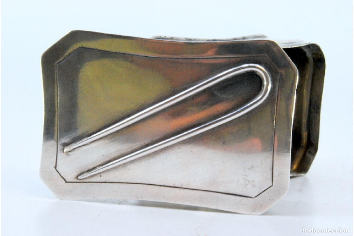 Antig&uuml;edades: Caja de plata para alfileres. - Foto 2