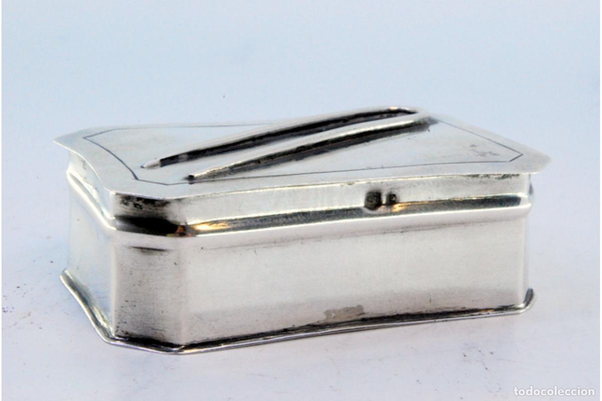 Antig&uuml;edades: Caja de plata para alfileres. - Foto 6