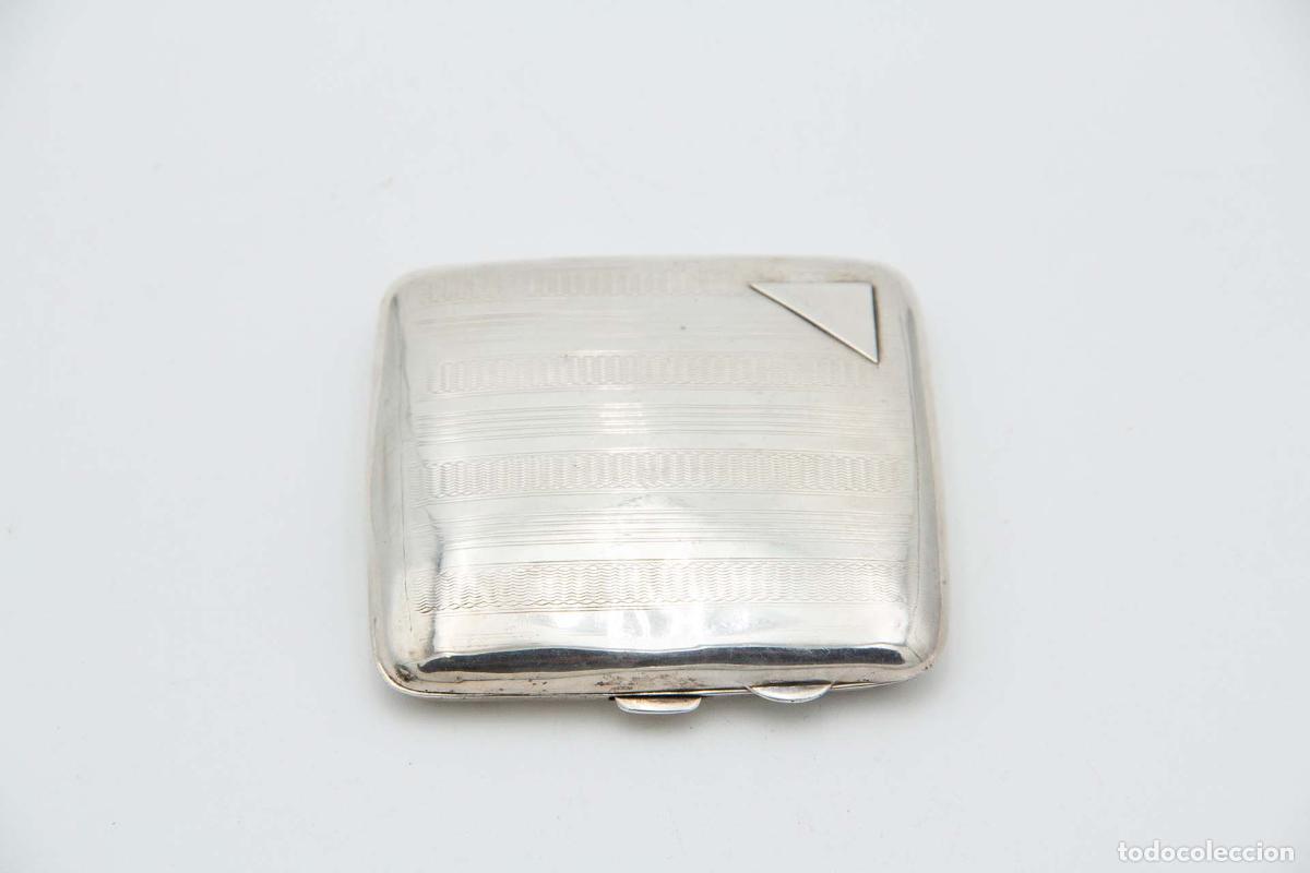 Antig&uuml;edades: Caja de cigarrillos, en plata - Foto 1