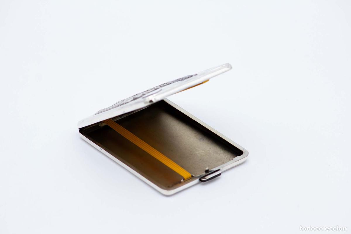 Antig&uuml;edades: Caja de cigarrillos, en plata - Foto 2