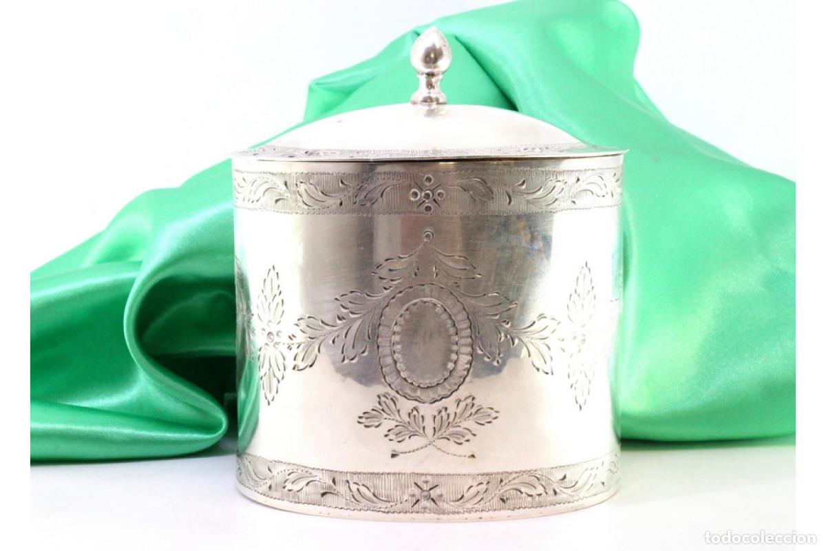 Antig&uuml;edades: Caja de plata, para el t&eacute; - Foto 2