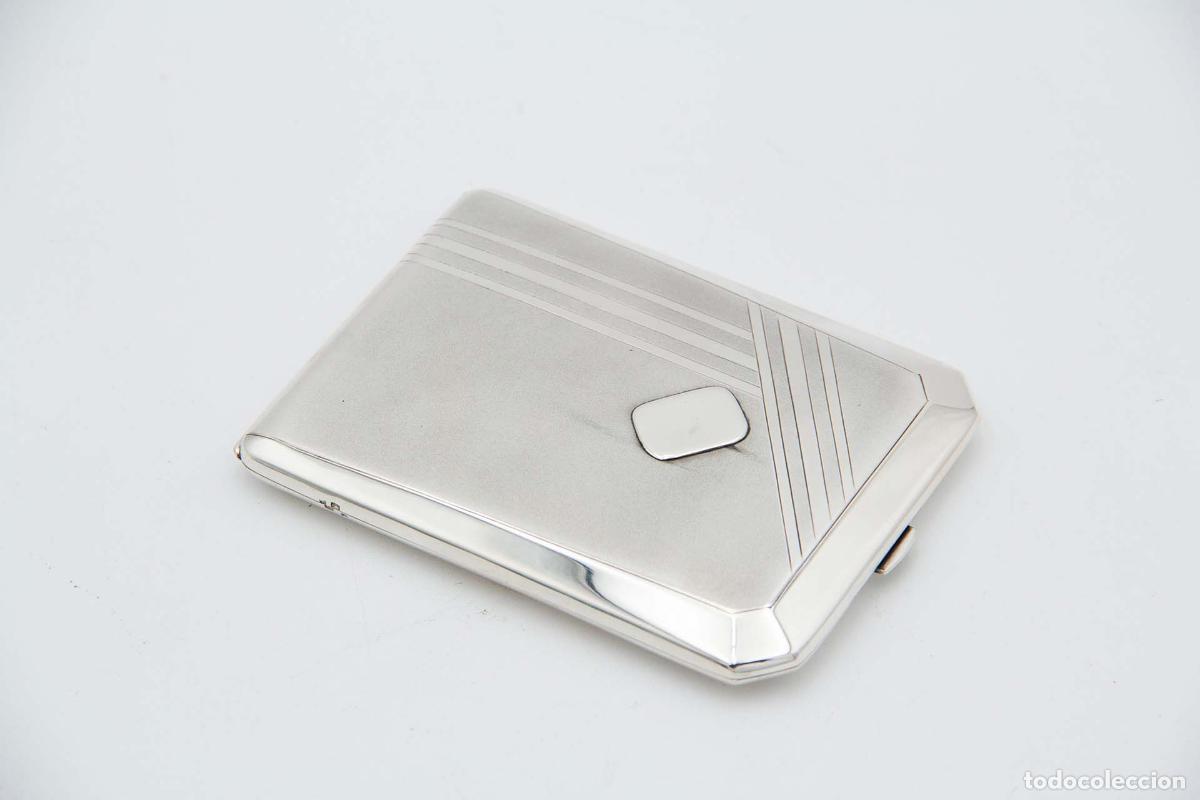 Antig&uuml;edades: Caja de cigarrillos, en plata - Foto 2