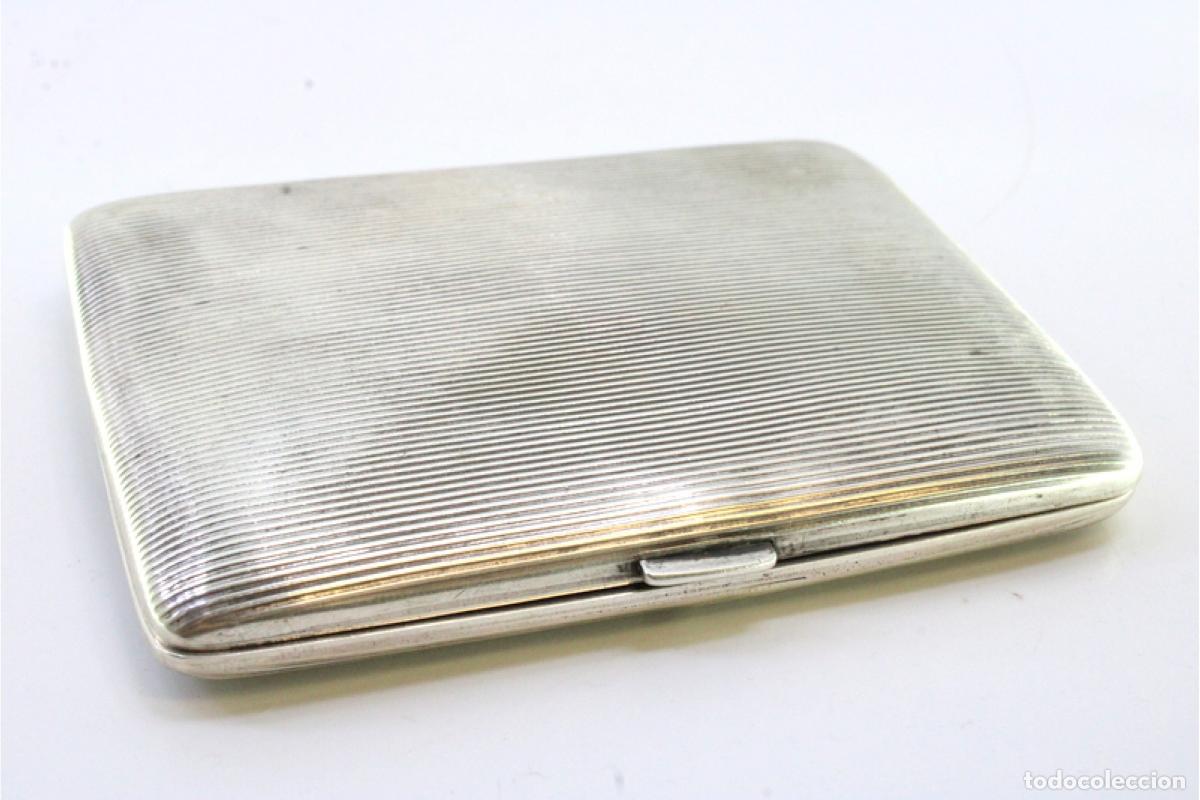 Antig&uuml;edades: Caja de cigarrillos, en plata - Foto 5