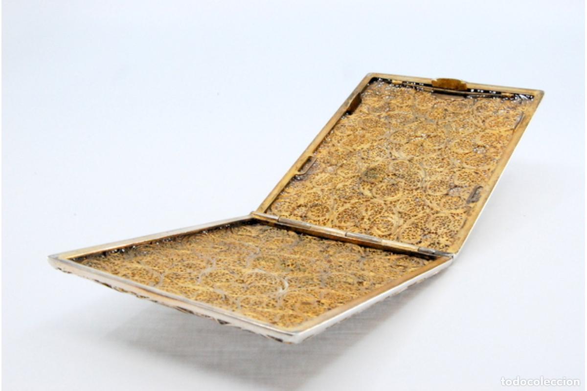 Antig&uuml;edades: Caja de cigarrillos, en plata - Foto 4