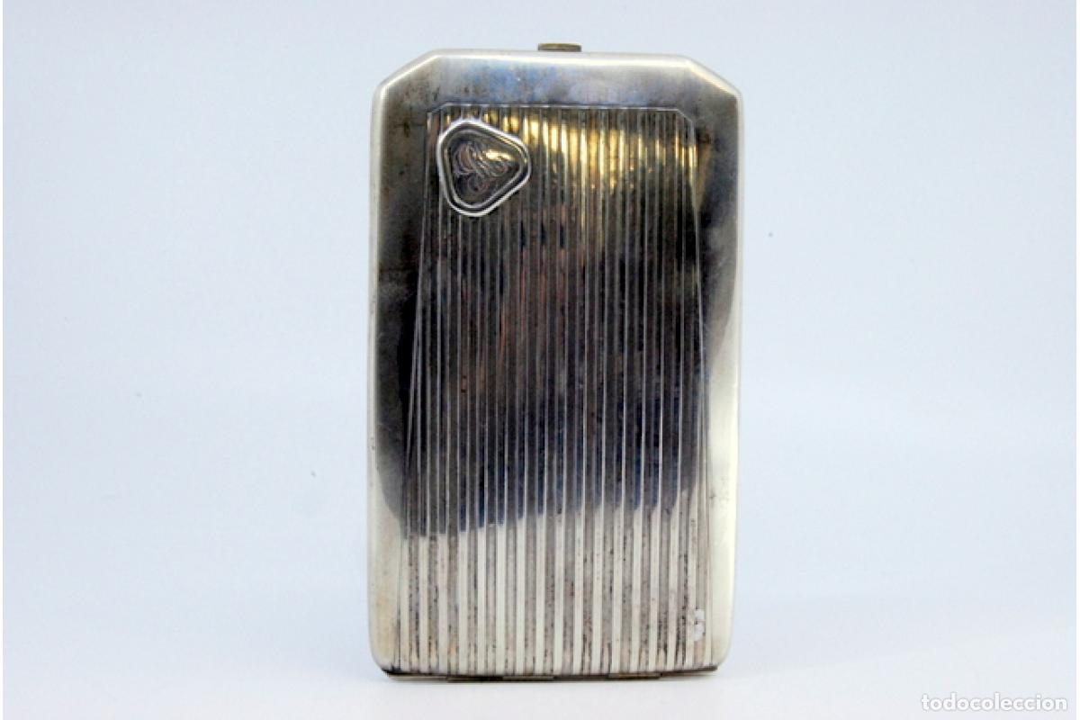 Antig&uuml;edades: Caja de cigarrillos, en plata - Foto 3