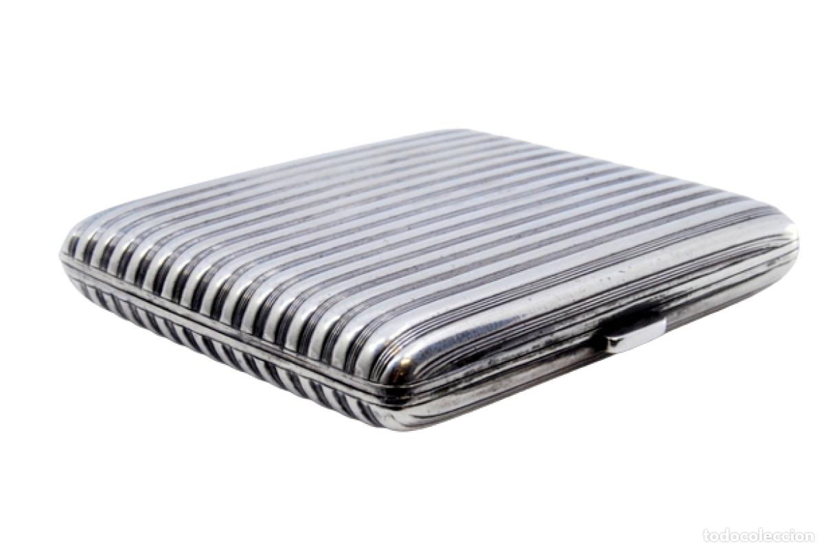 Antig&uuml;edades: Caja de cigarrillos, en plata - Foto 1