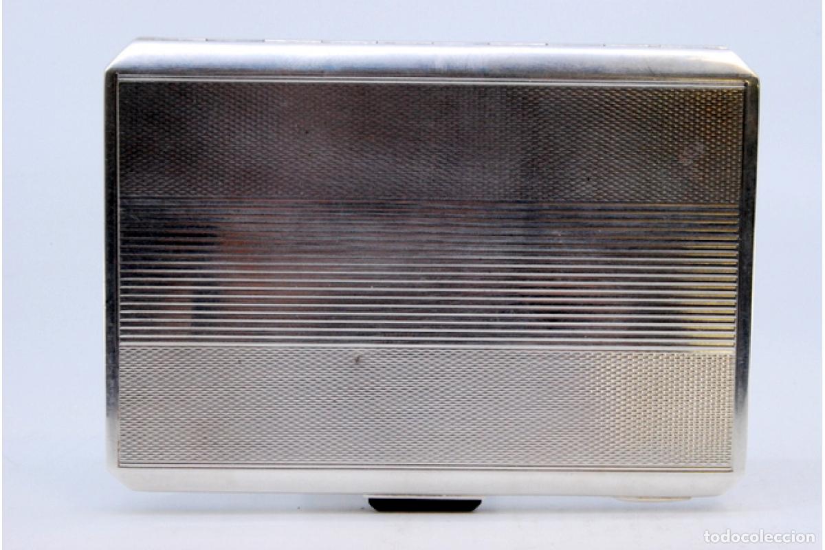 Antig&uuml;edades: Caja de cigarrillos, en plata - Foto 5