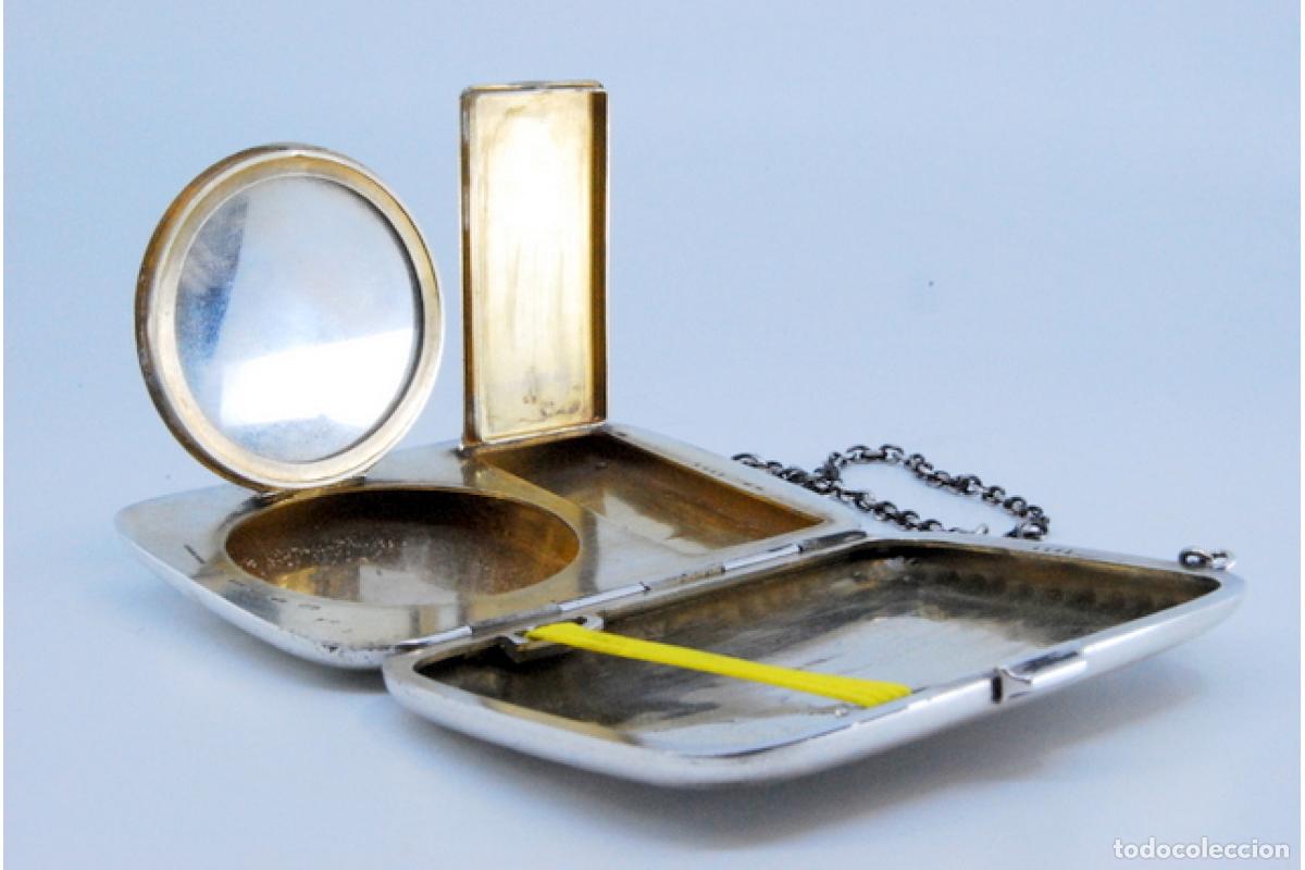 Antig&uuml;edades: Caja de belleza de plata - Foto 5