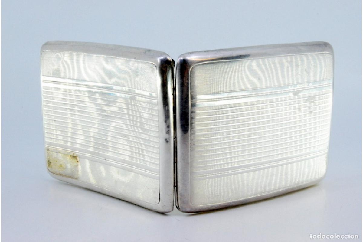 Antig&uuml;edades: Caja de cigarrillos, en plata - Foto 3