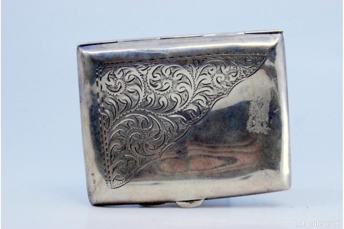 Antig&uuml;edades: Caja de cigarrillos, en plata - Foto 2