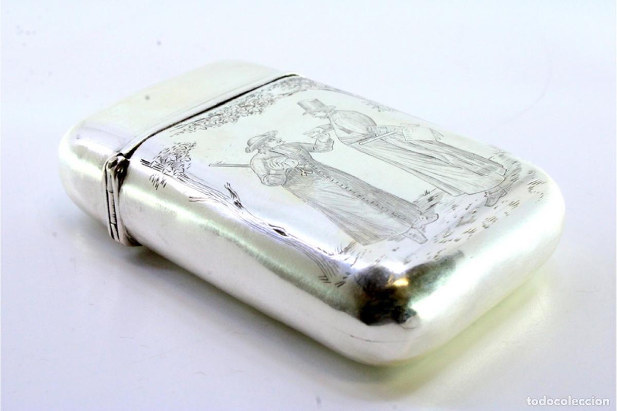Antig&uuml;edades: Caja de cigarrillos, en plata - Foto 7