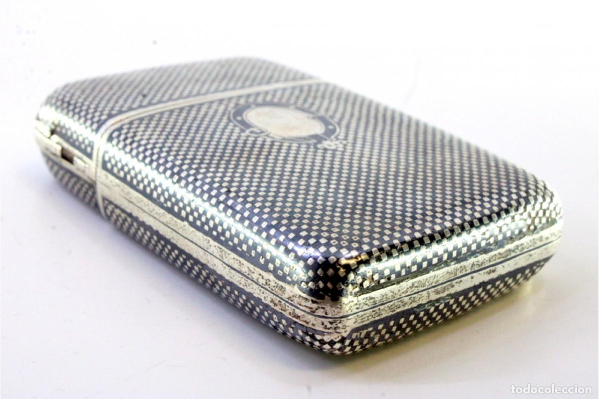 Antig&uuml;edades: Caja de cigarrillos, en plata - Foto 4