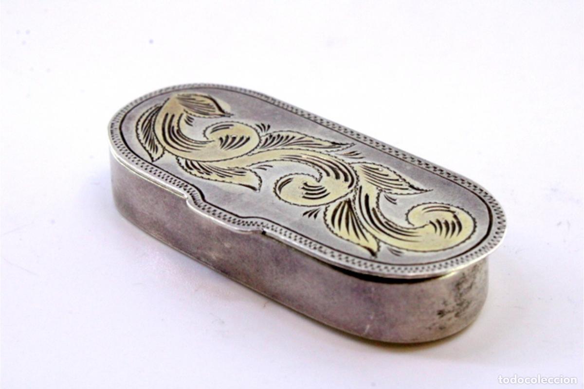 Antig&uuml;edades: Pastillero, en plata - Foto 4
