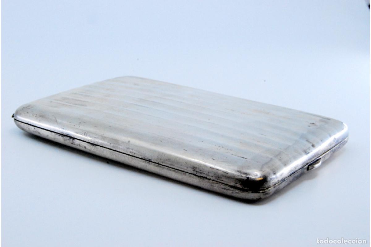Antig&uuml;edades: Caja de cigarrillos, en plata - Foto 9