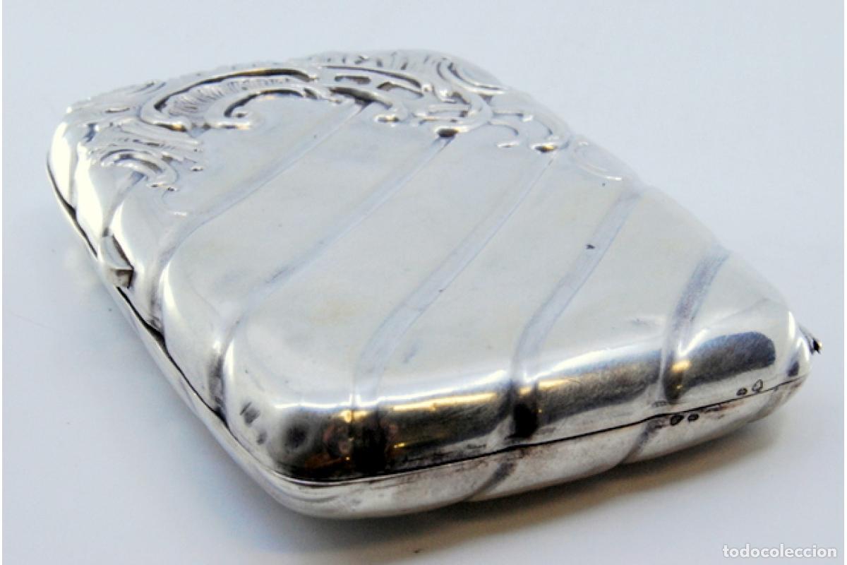 Antig&uuml;edades: Caja de cigarrillos, en plata - Foto 6