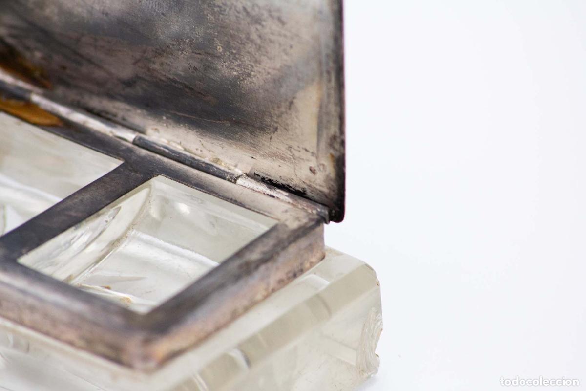 Antig&uuml;edades: Caja de plata para sellos. - Foto 2