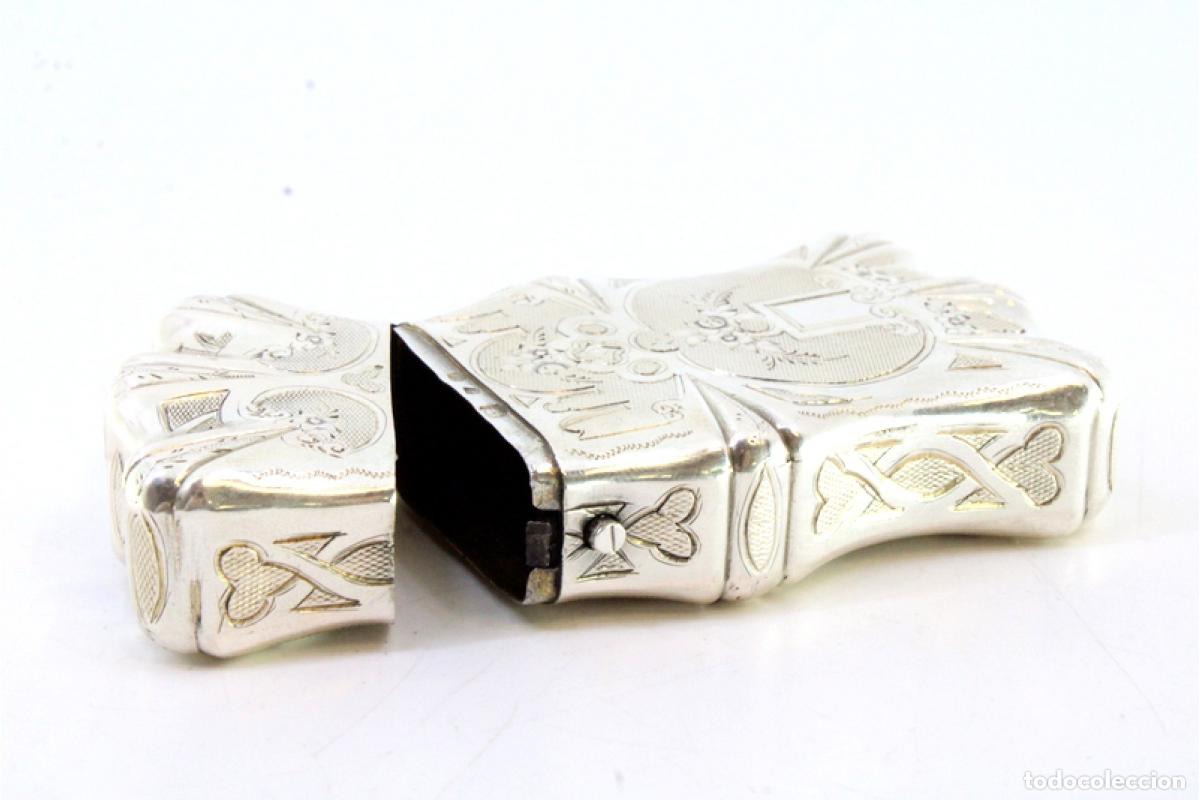 Antig&uuml;edades: Caja de cigarrillos, en plata - Foto 3