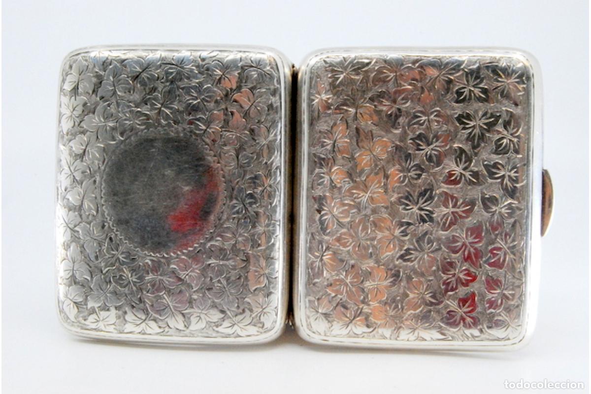 Antig&uuml;edades: Caja de cigarrillos, en plata - Foto 5