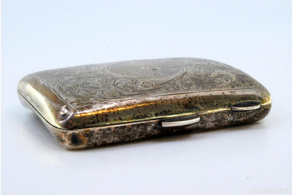 Antig&uuml;edades: Caja de cigarrillos, en plata - Foto 2