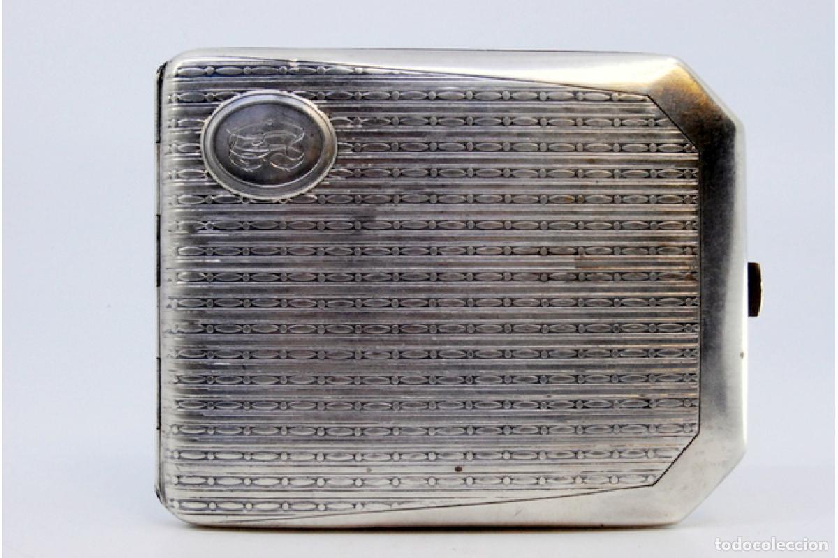 Antig&uuml;edades: Caja de cigarrillos, en plata - Foto 6