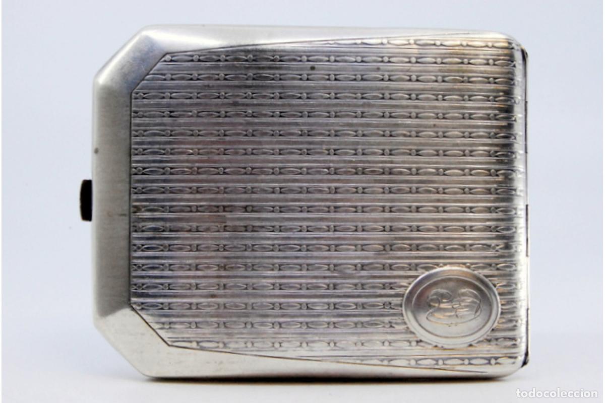 Antig&uuml;edades: Caja de cigarrillos, en plata - Foto 7