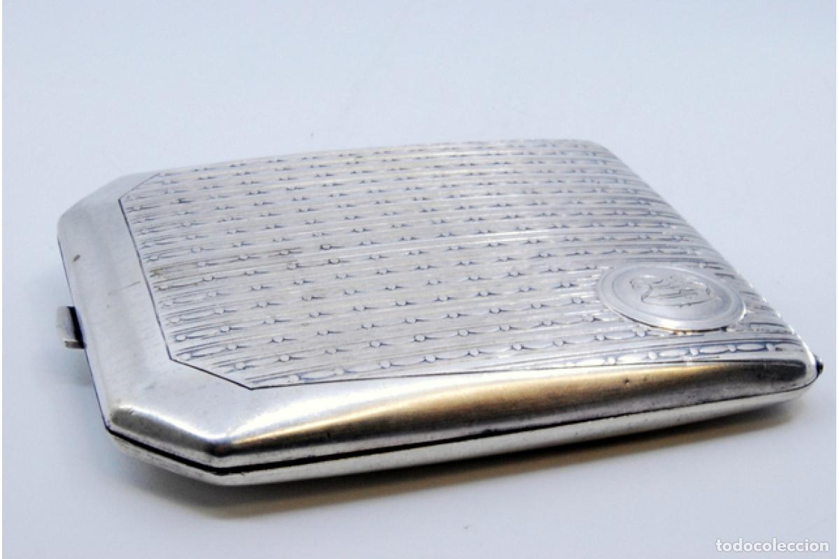 Antig&uuml;edades: Caja de cigarrillos, en plata - Foto 9