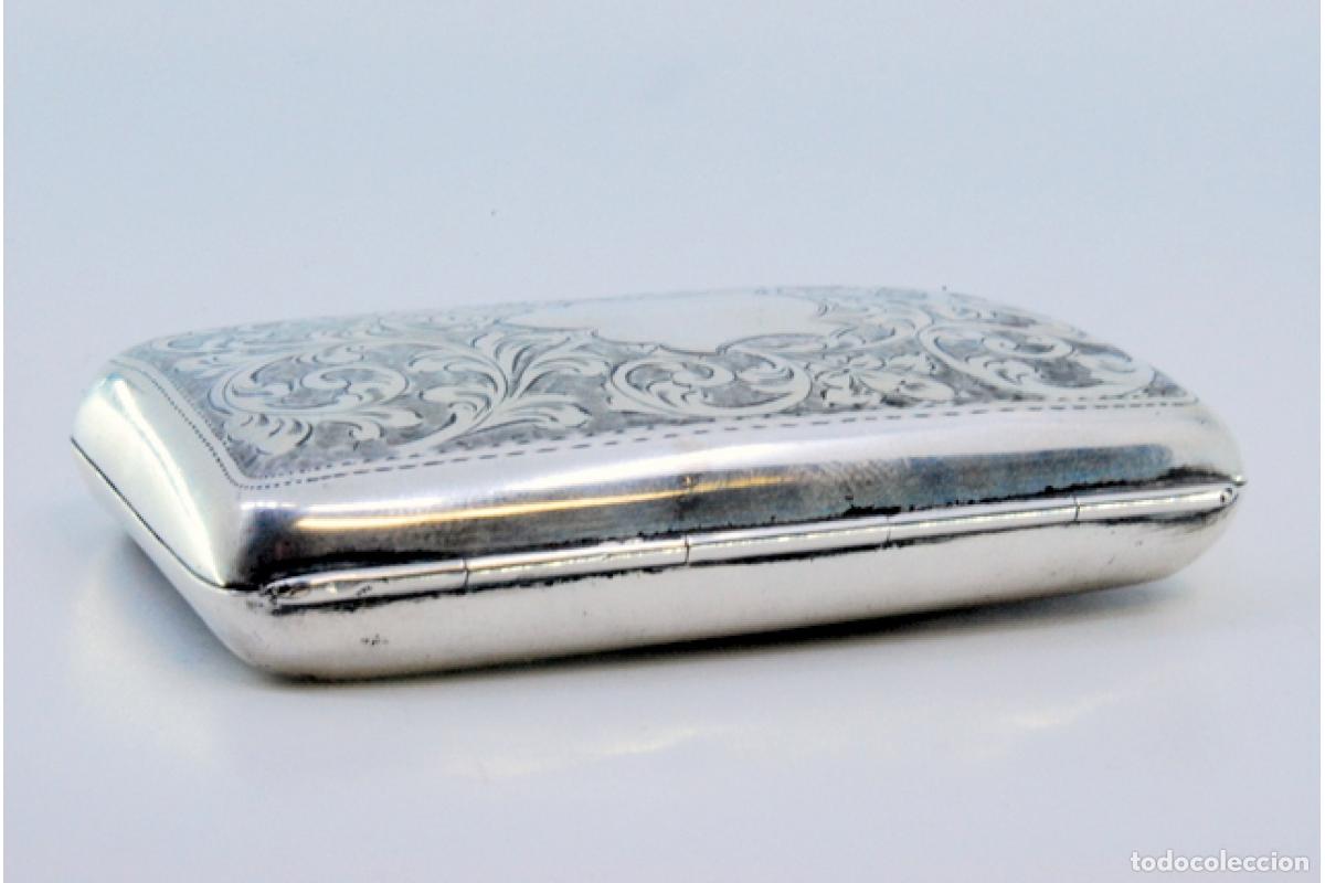 Antig&uuml;edades: Caja de cigarrillos, en plata - Foto 3