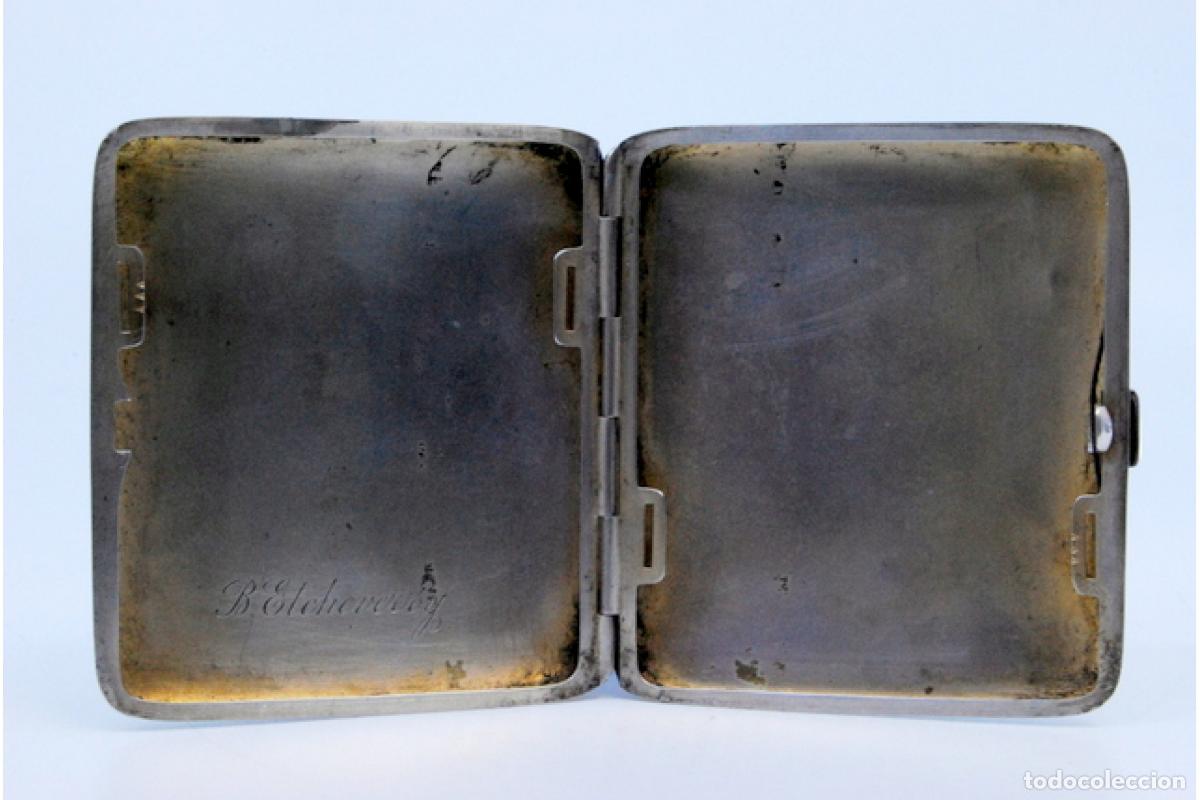 Antig&uuml;edades: Caja de cigarrillos, en plata - Foto 5