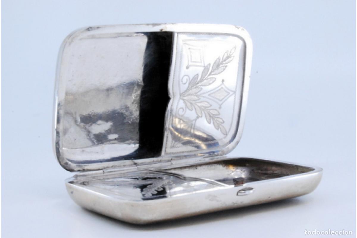 Antig&uuml;edades: Caja de cigarrillos, en plata - Foto 4