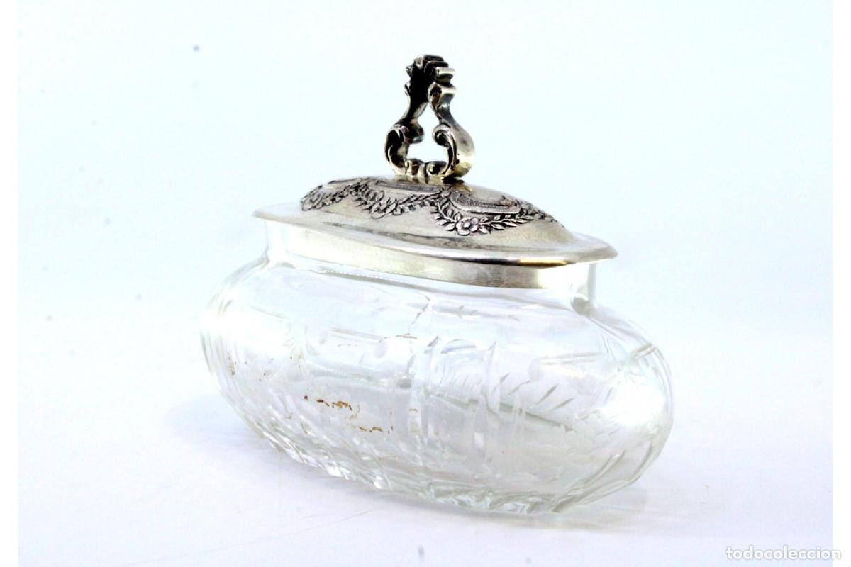 Antig&uuml;edades: Caja de cristal y plata - Foto 4