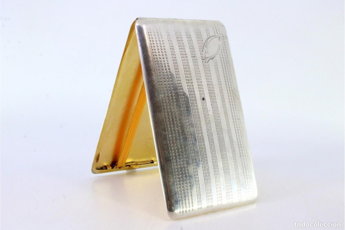 Antig&uuml;edades: Caja de cigarrillos, en plata - Foto 3