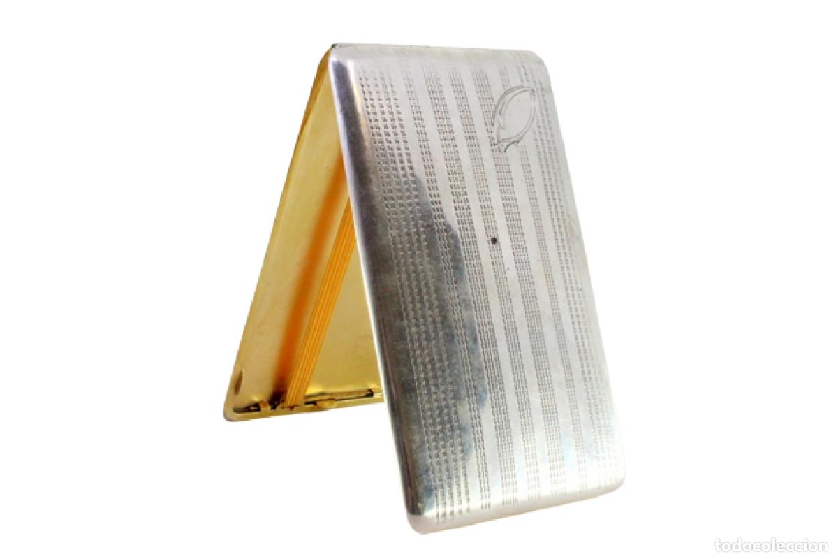 Antig&uuml;edades: Caja de cigarrillos, en plata - Foto 1