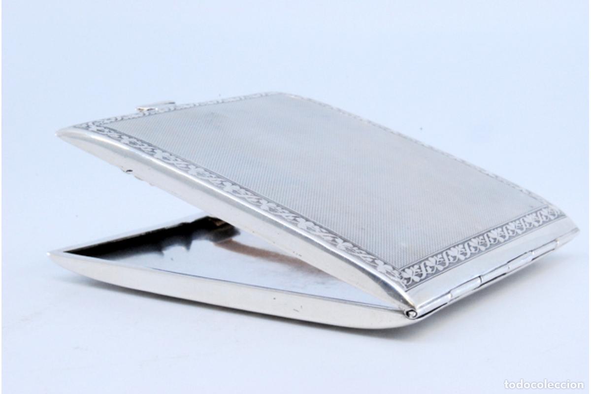 Antig&uuml;edades: Caja de cigarrillos, en plata - Foto 2