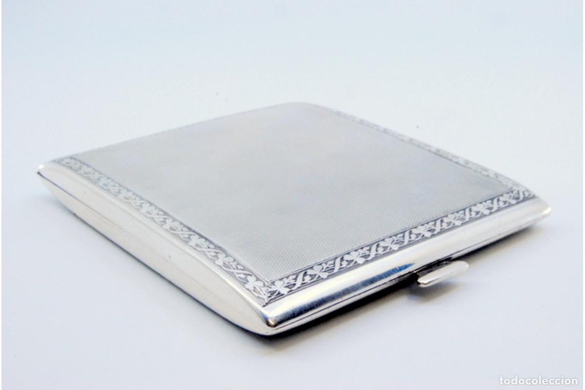 Antig&uuml;edades: Caja de cigarrillos, en plata - Foto 9