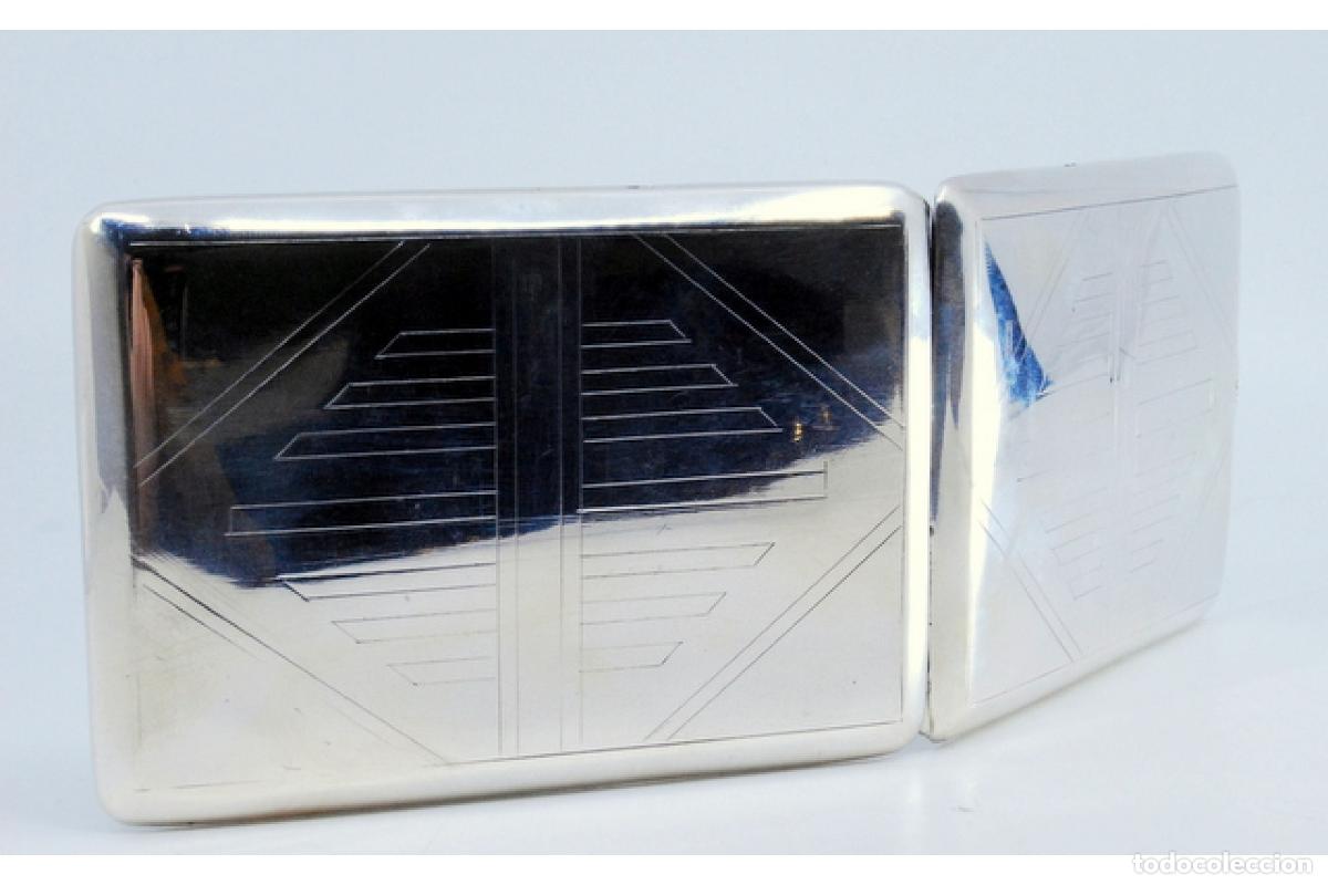 Antig&uuml;edades: Caja de cigarrillos, en plata - Foto 7