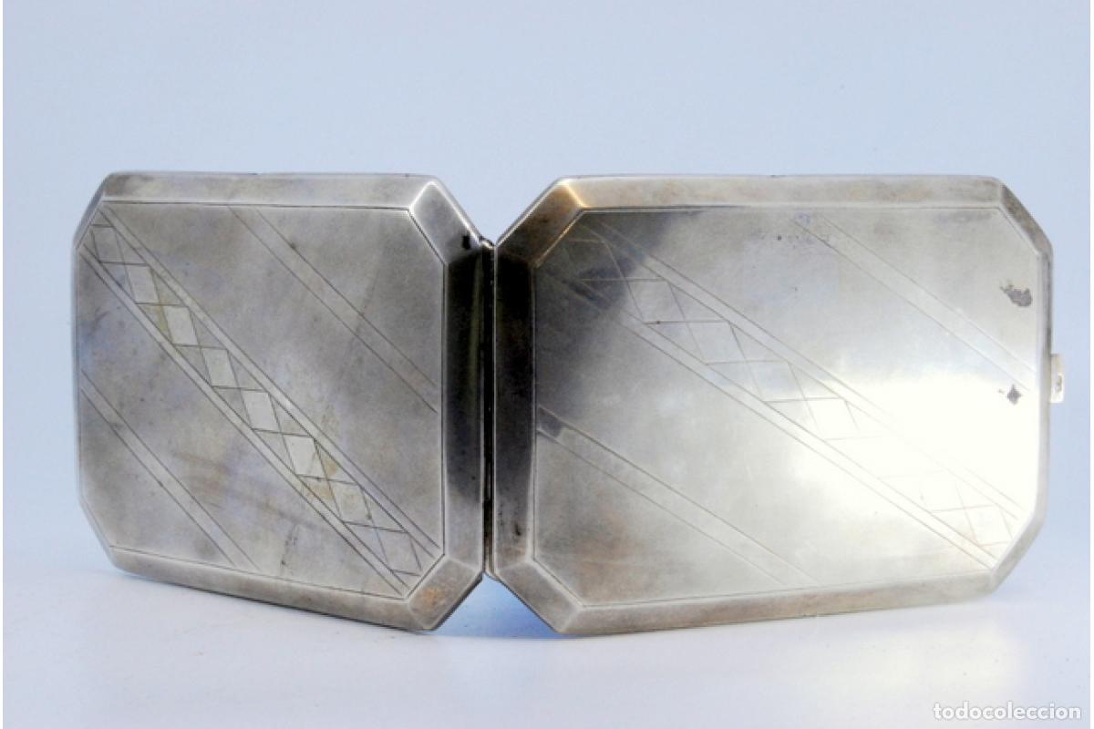 Antig&uuml;edades: Caja de cigarrillos, en plata - Foto 3