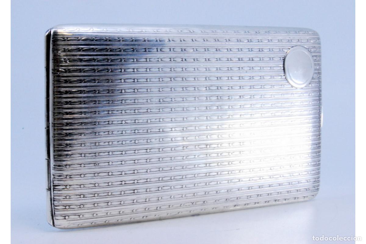 Antig&uuml;edades: Caja de cigarrillos, en plata - Foto 3