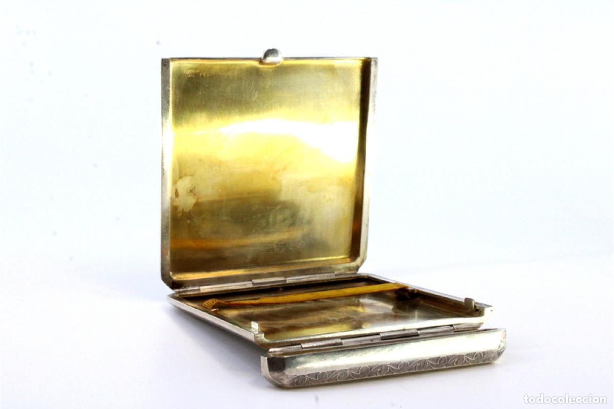 Antig&uuml;edades: Caja de cigarrillos, en plata - Foto 8